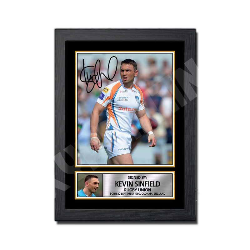 KEVIN SINFIELD 2 Limited Edition Rugby Player Signed Print - Rugby