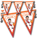 KIDS BASKETBALL PARTY Bunting Premium Party Decorations  (Standard Bunting (14.8cm X 21cm))