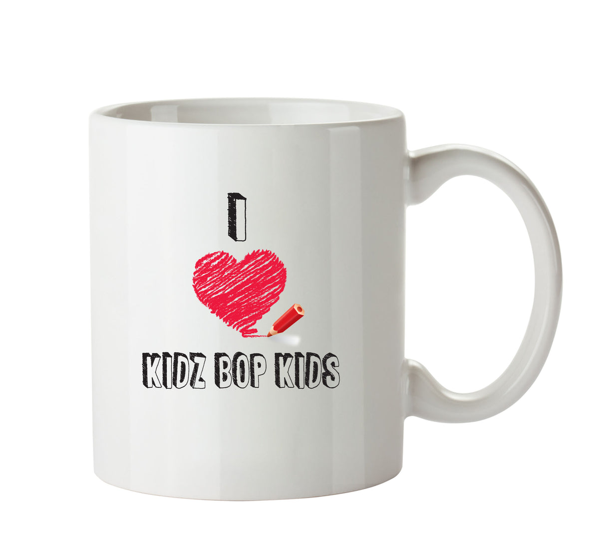 I Love KIDZ BOP KIDS Celebrity Mug – printed mug product image 1