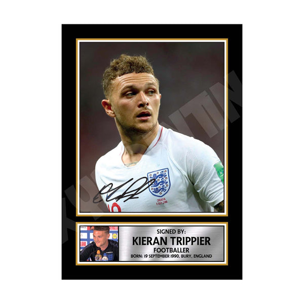 KIERAN TRIPPIER Football Player Printed Signature Print