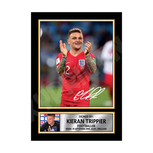 KIERAN TRIPPIER 2 Football Player Printed Signature Print