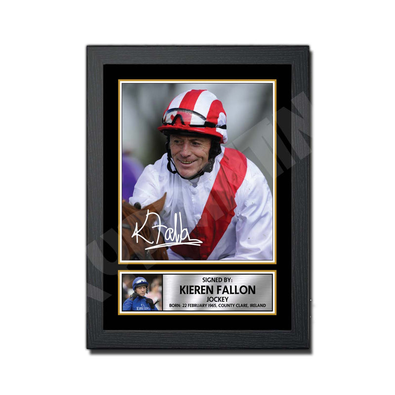 KIEREN FALLON 2 Limited Edition Horse Racer Signed Print - Horse Racing