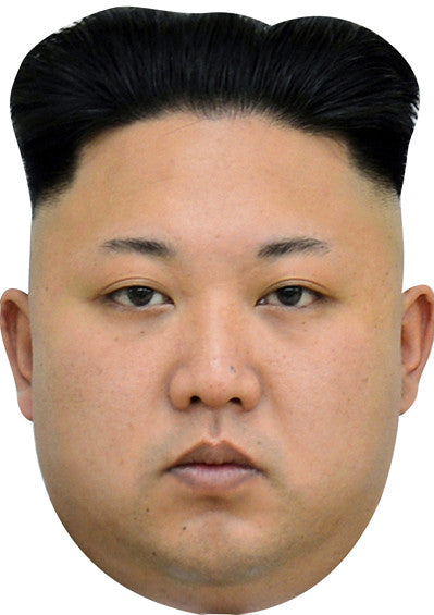 Kim Jong Un Face Mask – Fancy Dress Cardboard Costume Mask