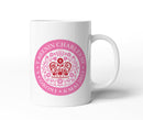 King Charles Coronation Official WELSH Pink Logo Mug