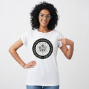 KING CHARLES CORONATION ENGLISH BLACK AND WHITE LOGO ADULT TEE T-SHIRT MAN