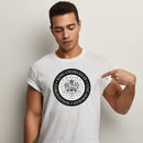 KING CHARLES CORONATION ENGLISH BLACK AND WHITE LOGO ADULT TEE T-SHIRT MAN