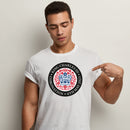 KING CHARLES CORONATION ENGLISH BLACK RED LOGO ADULT TEE T-SHIRT MAN