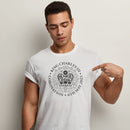 KING CHARLES CORONATION PLAIN TEXT LOGO BLACK ADULT TEE T-SHIRT MAN