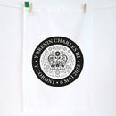 KING CHARLES OFFICIAL BLACK WELSH LOGO TEA TOWEL