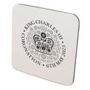 KING CHARLES CORONATION 2023 OFFICIAL ENGLISH BLACK COASTER