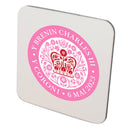 KING CHARLES CORONATION 2023 OFFICIAL WELSH PINK COASTER