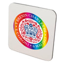 KING CHARLES CORONATION 2023 OFFICIAL WELSH LGBT LOGO COASTER
