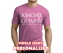 Kings Guard White Custom Stag T-Shirt - Any Name - Party Tee