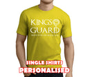 Kings Guard White Custom Stag T-Shirt - Any Name - Party Tee