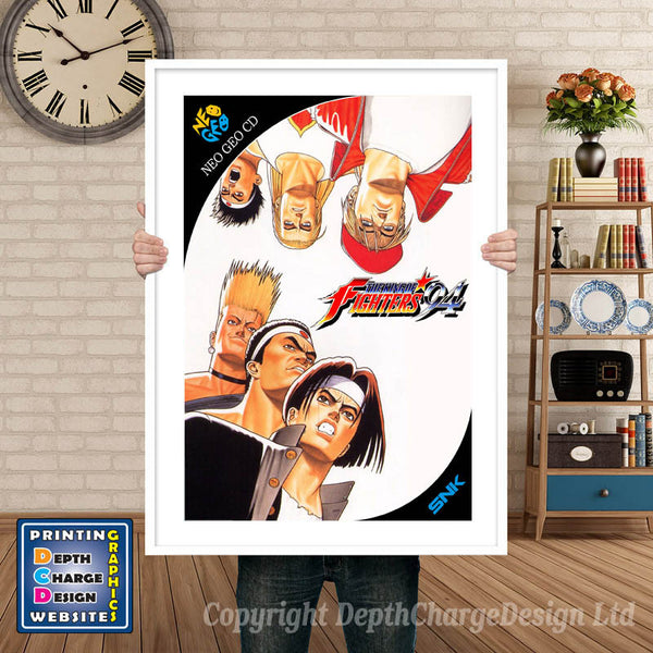 King of Fighters 94 NEO GEO Game Inspired Theme Retro Gaming Poster