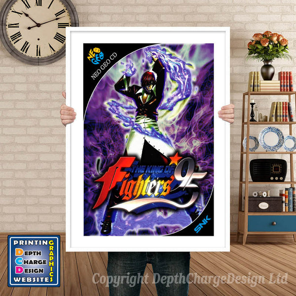 King of Fighters 95 NEO GEO Game Inspired Theme Retro Gaming Poster