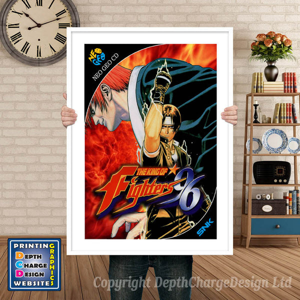 King of Fighters 96 NEO GEO Game Inspired Theme Retro Gaming Poster