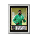 KOLO TOURE 2 Limited Edition Football Player Signed Print - Football