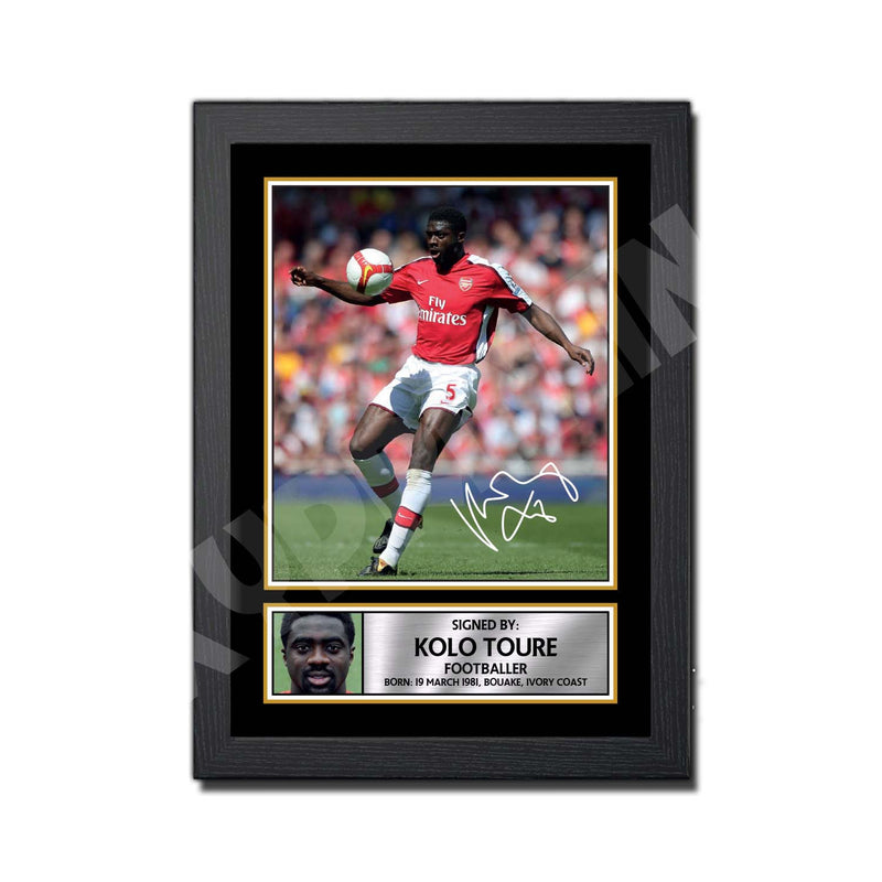 KOLO TOURE (1) Limited Edition Football Player Signed Print - Football