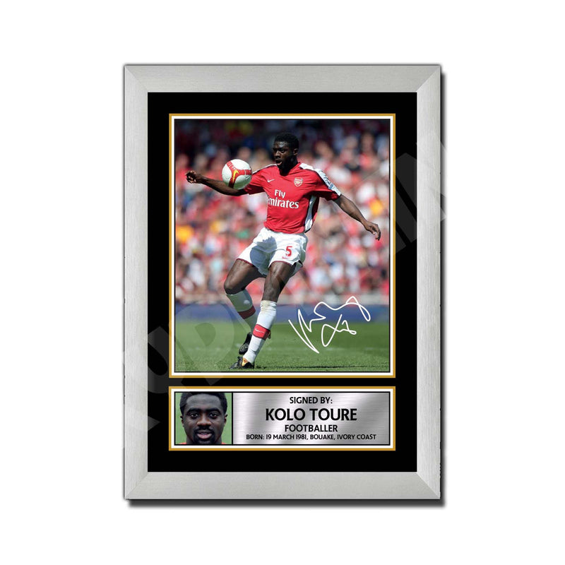 KOLO TOURE (1) Limited Edition Football Player Signed Print - Football