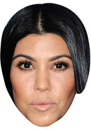 KOURTNEY KARDASHIAN JB - TV Star Fancy Dress Cardboard Celebrity Party Face Mask