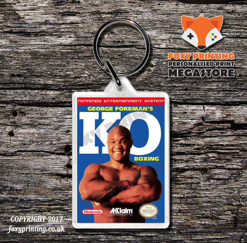 Knight Rider Retro NES Game Cover Art Gaming Keyring