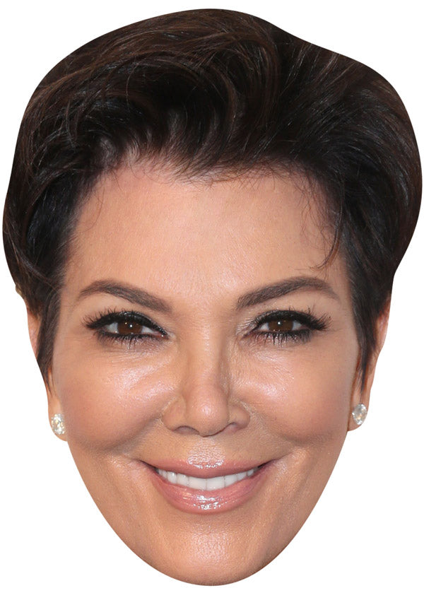 KRIS JENNER JB - TV Star Fancy Dress Cardboard Celebrity Party Face Mask