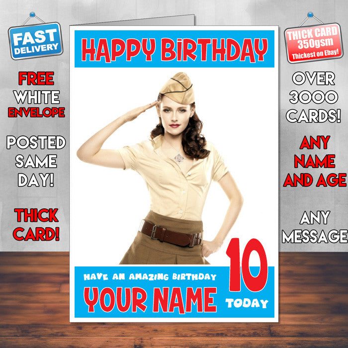 KRISTEN STEWART BM1 Personalised Music Style Kids Adult FUNNY Birthday Card