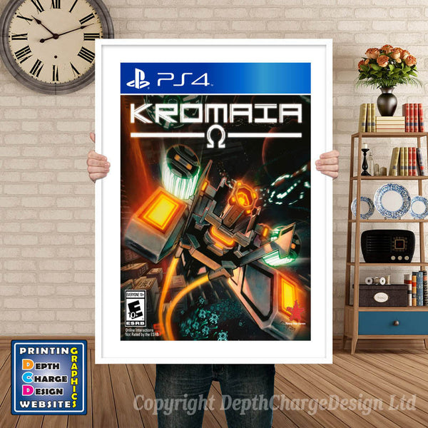 Kromania PS4 Game Inspired Theme PS4 Game Inspired Theme Retro Gaming Poster