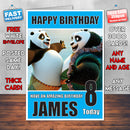 KUNG FU PANDA 3 BM THEME INSPIRED Style PERSONALISED Kids Adult FUNNY Birthday Card