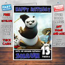 KUNG FU PANDA 4 BM THEME INSPIRED Style PERSONALISED Kids Adult FUNNY Birthday Card