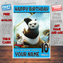 KUNG FU PANDA BM2 THEME INSPIRED Style PERSONALISED Kids Adult FUNNY Birthday Card