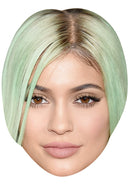 KYLIE JENNER JB - TV Star Fancy Dress Cardboard Celebrity Party Face Mask