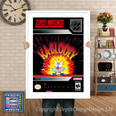 Kablooey Super Nintendo GAME INSPIRED THEME Retro Gaming Poster A4 A3 A2 Or A1