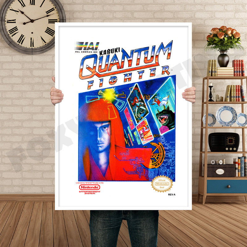 Kabuki Quantum Fighter Retro GAME INSPIRED THEME Nintendo NES Gaming A4 A3 A2 Or A1 Poster Art 325