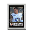 Kamalei Correa 2 Limited Edition Football Signed Print - American Footballer