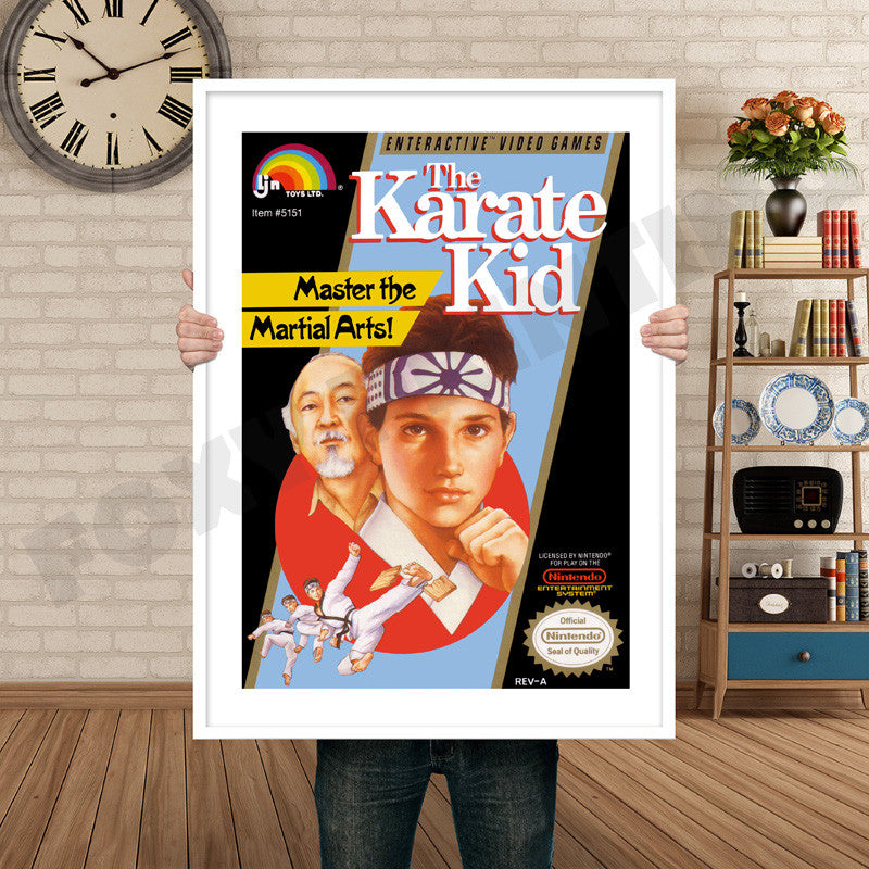 Karate Kid Retro GAME INSPIRED THEME Nintendo NES Gaming A4 A3 A2 Or A1 Poster Art 327