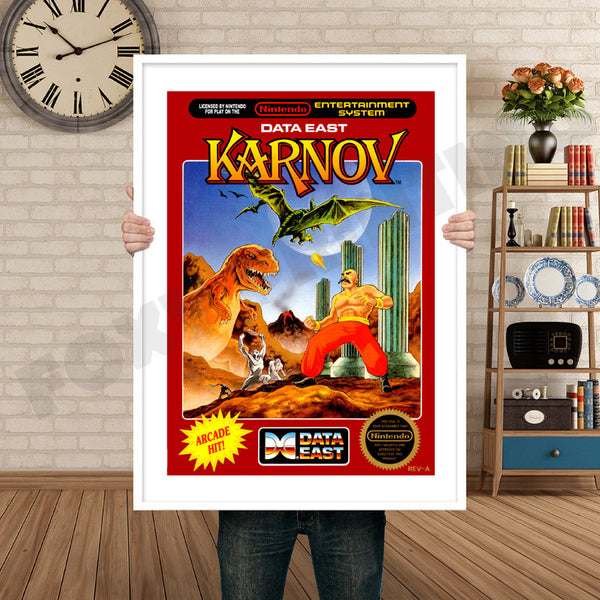 Karnov Retro Game Inspired Theme Nintendo NES Gaming