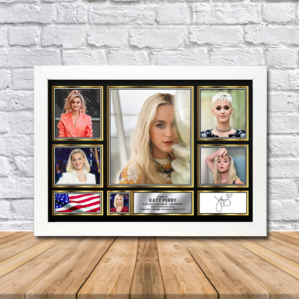 Katy Perry Printed Signature Print – Reproduction Print