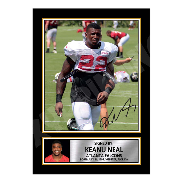 Keanu Neal 1 American Football Printed Signature Print