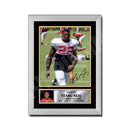 Keanu Neal 1 Limited Edition Football Signed Print - American Footballer