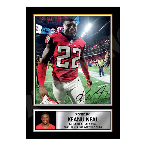 Keanu Neal 2 American Football Printed Signature Print