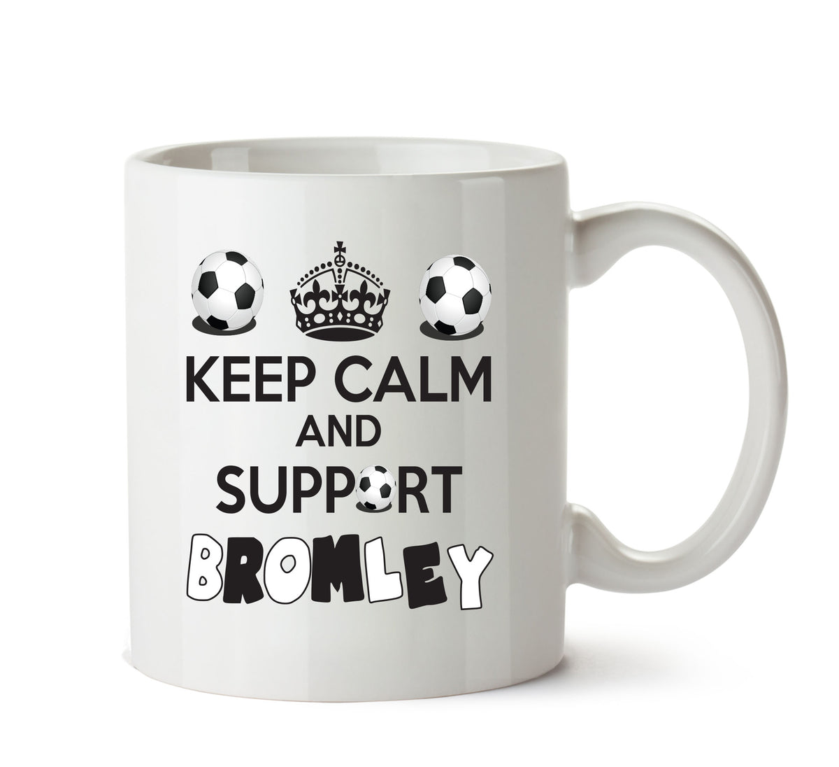 Keep Calm And Support Bromley Mug Football Mug Adult Mug Office Mug – printed mug product image 1