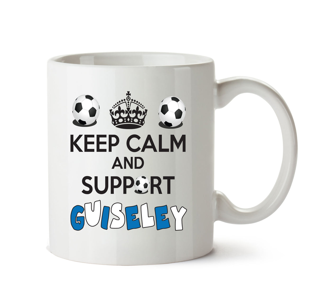 Keep Calm And Support Guiseley Mug Football Mug Adult Mug Office Mug – printed mug product image 1