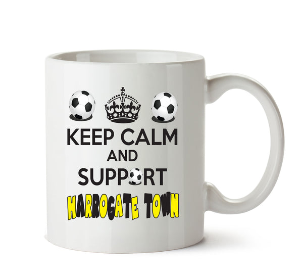 Keep Calm And Support Harrogate Town Mug Football Mug Adult Mug Office Mug – printed mug product image 1