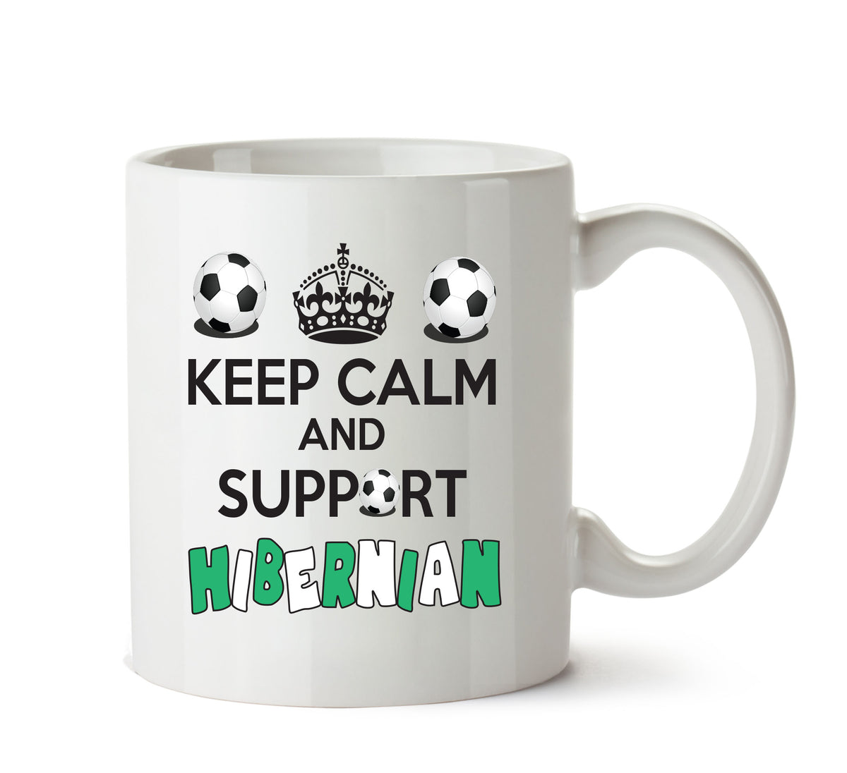 Keep Calm And Support Hibernian Mug Football Mug Adult Mug Office Mug – printed mug product image 1