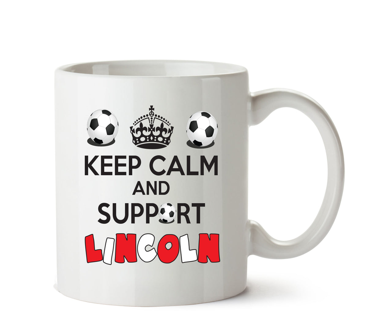 Keep Calm And Support Lincoln Mug Football Mug Adult Mug Office Mug – printed mug product image 1
