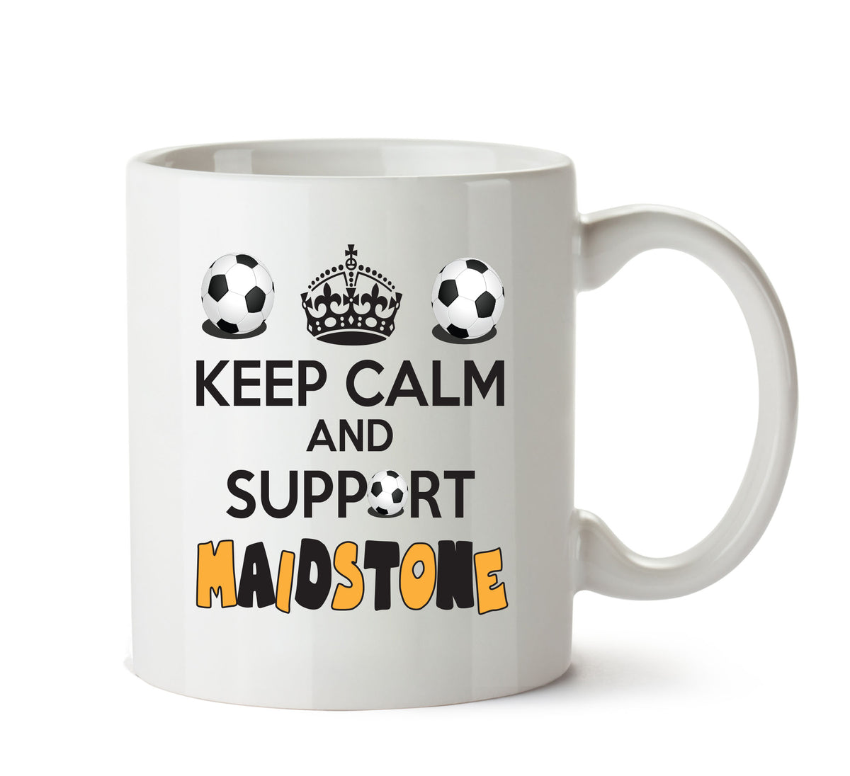 Keep Calm And Support Maidstone Mug Football Mug Adult Mug Office Mug – printed mug product image 1