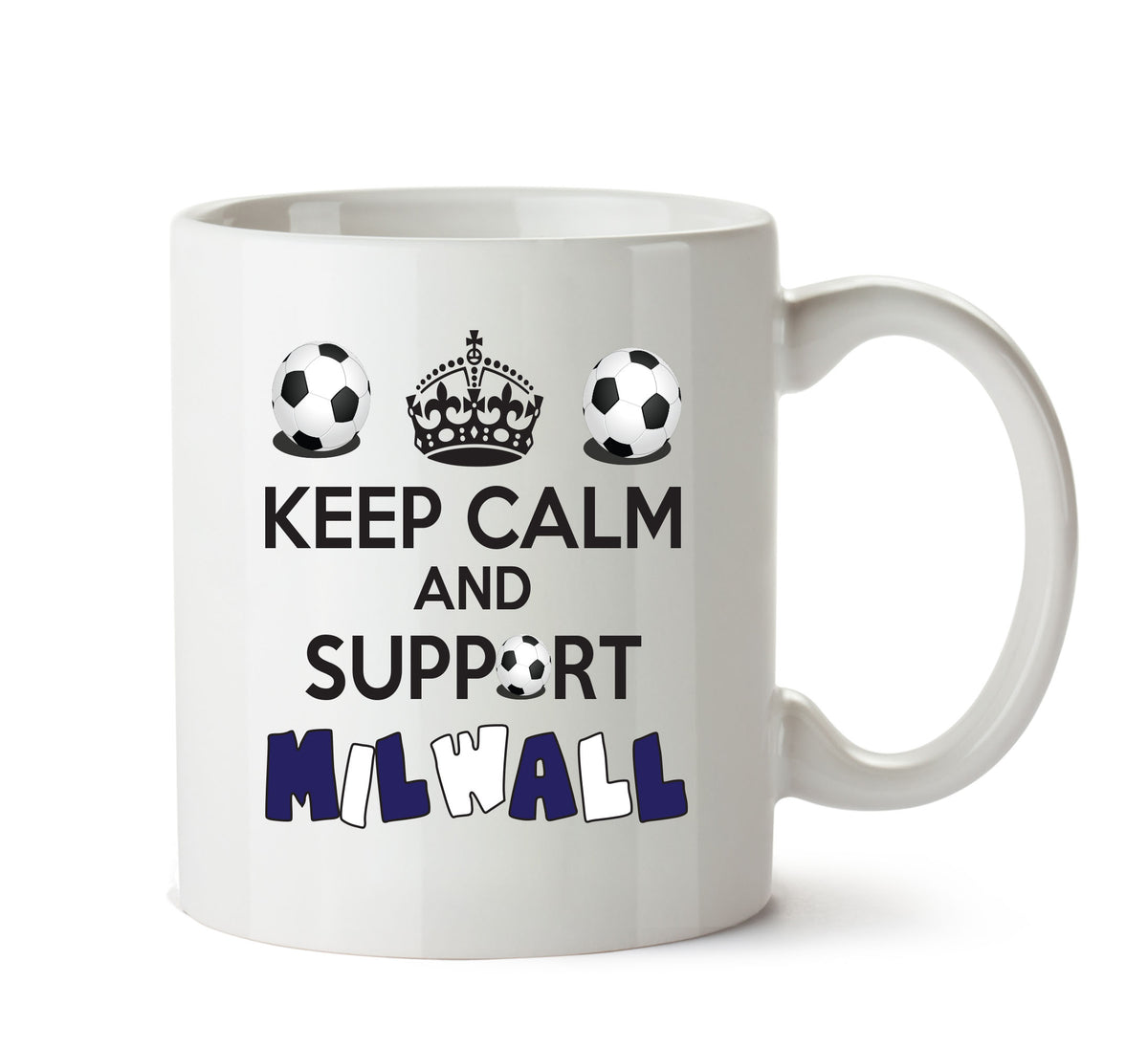 Keep Calm And Support Milwall Mug Football Mug Adult Mug Office Mug – printed mug product image 1