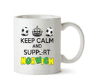 Keep Calm And Support Norwich Mug Football Mug Adult Mug Office Mug